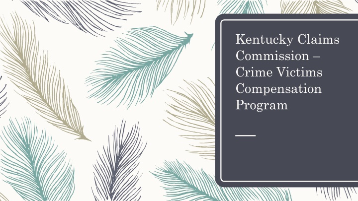 kentucky claims commission crime victims