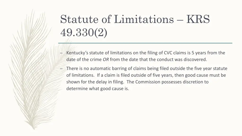 statute of limitations krs 49 330 2