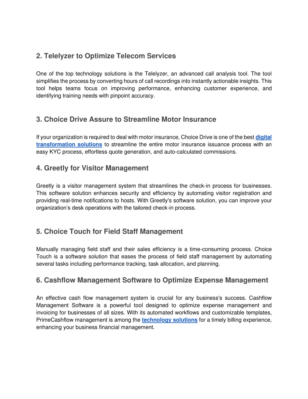 2 telelyzer to optimize telecom services