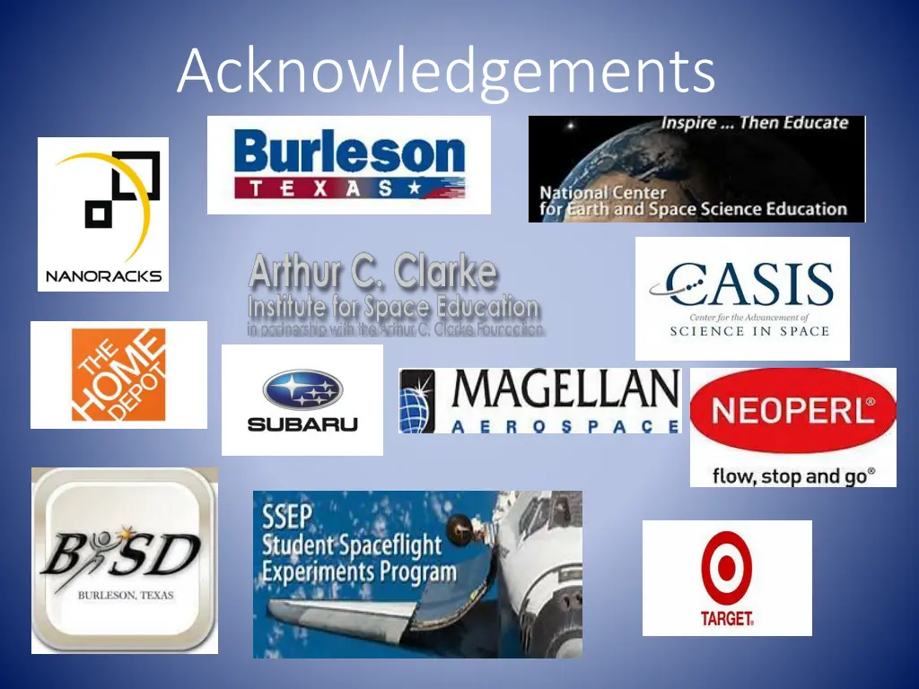 acknowledgements