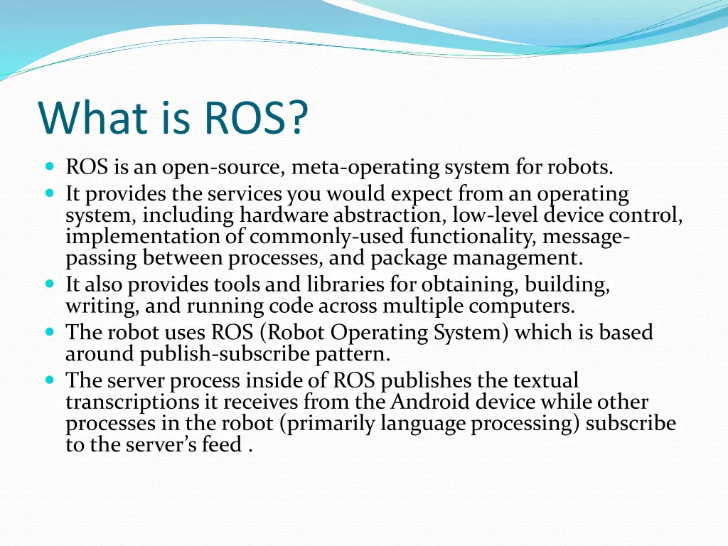 what is ros ros is an open source meta operating