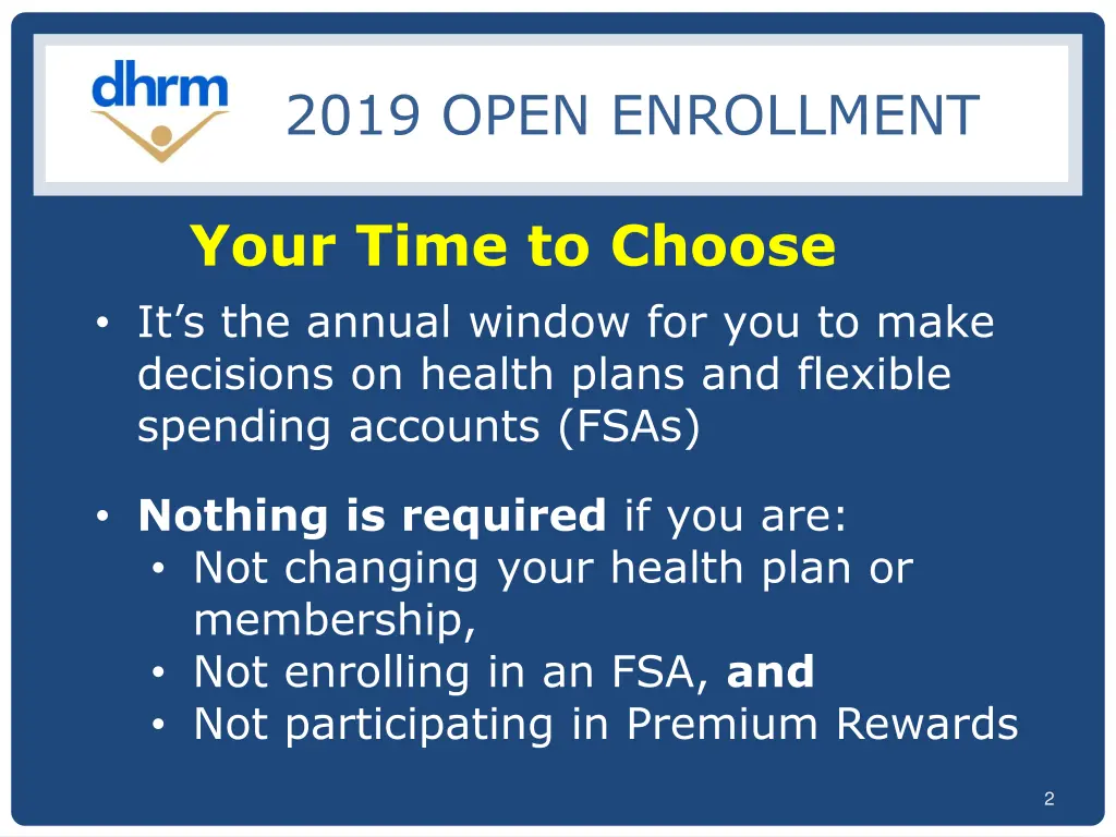 2019 open enrollment