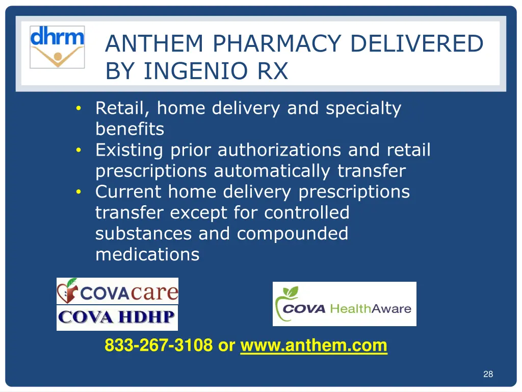 anthem pharmacy delivered by ingenio rx