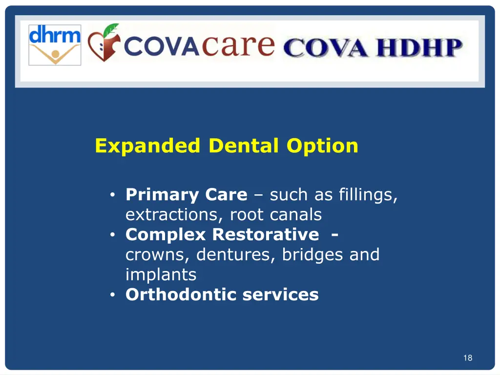 expanded dental option