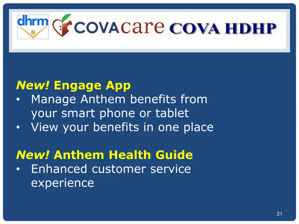 new engage app manage anthem benefits from your