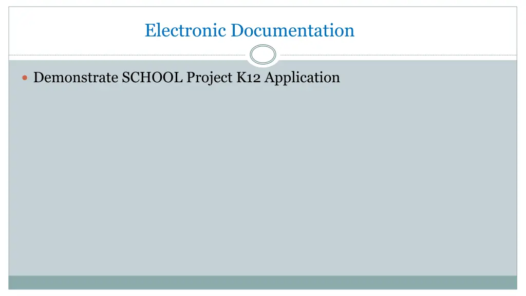 electronic documentation