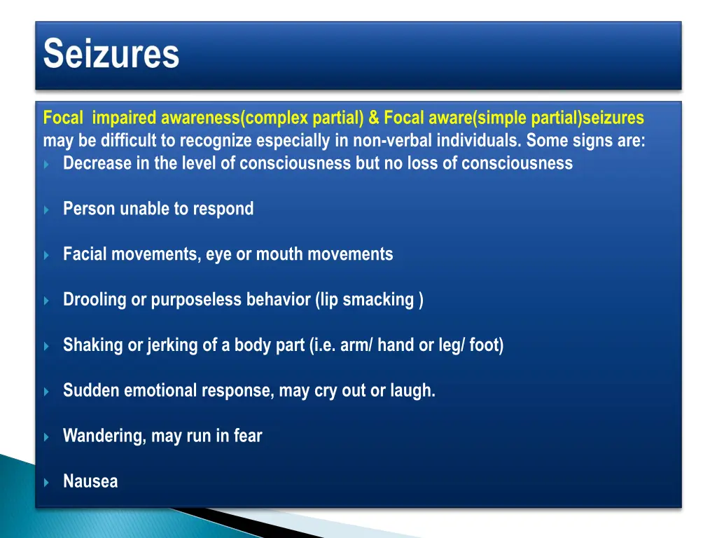 focal impaired awareness complex partial focal