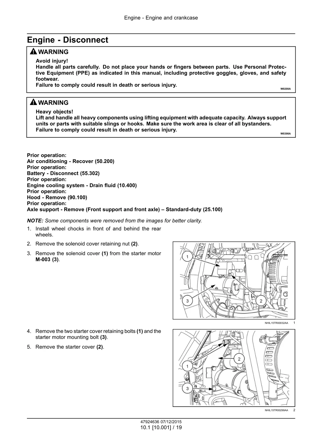 engine engine and crankcase 16