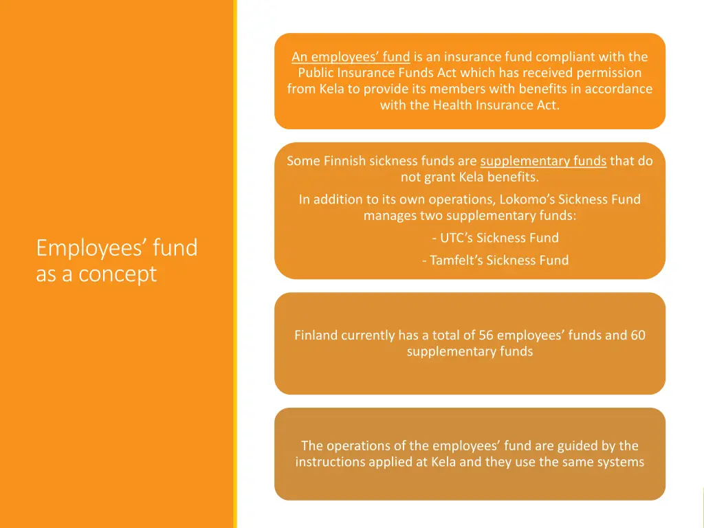 an employees fund is an insurance fund compliant