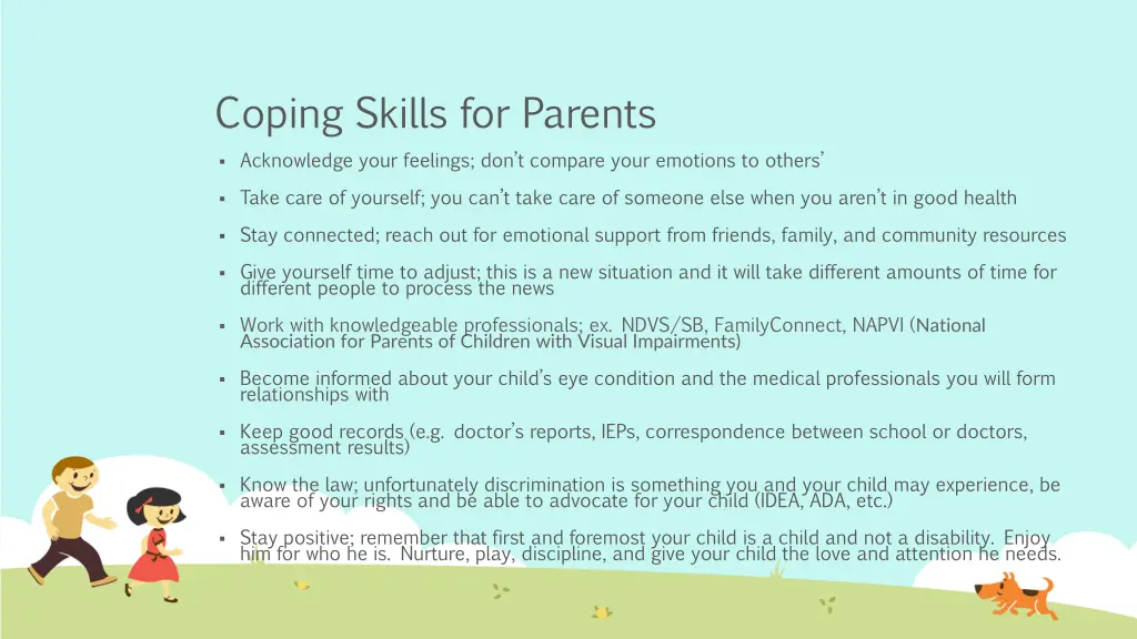 coping skills for parents