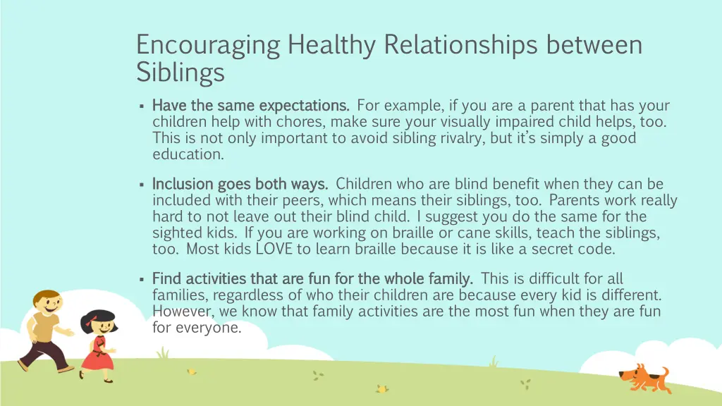 encouraging healthy relationships between