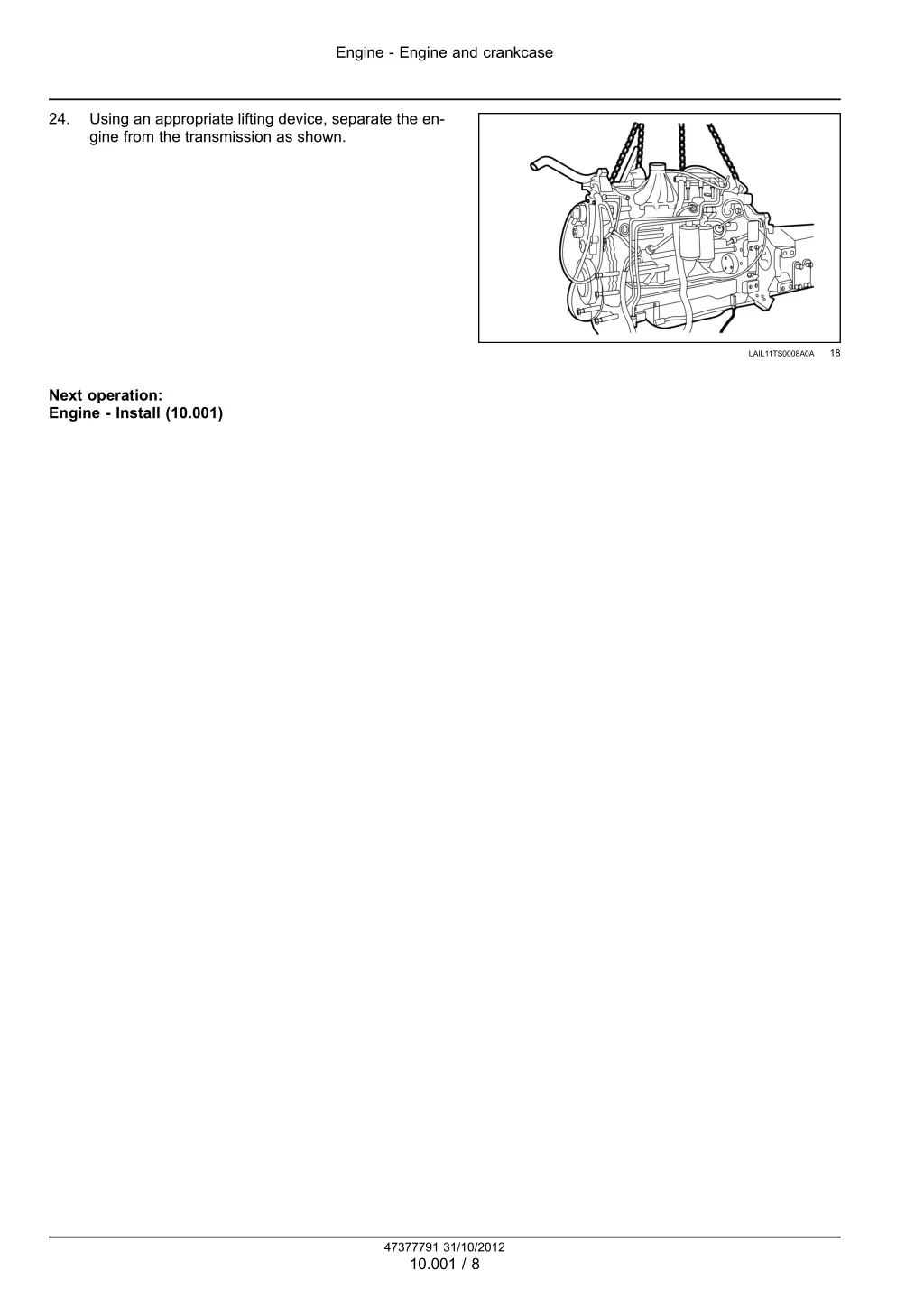 engine engine and crankcase 5