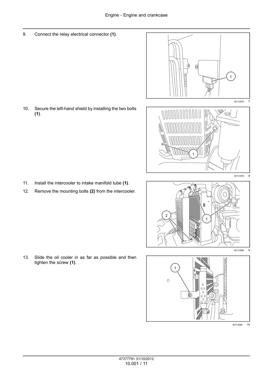 engine engine and crankcase 8