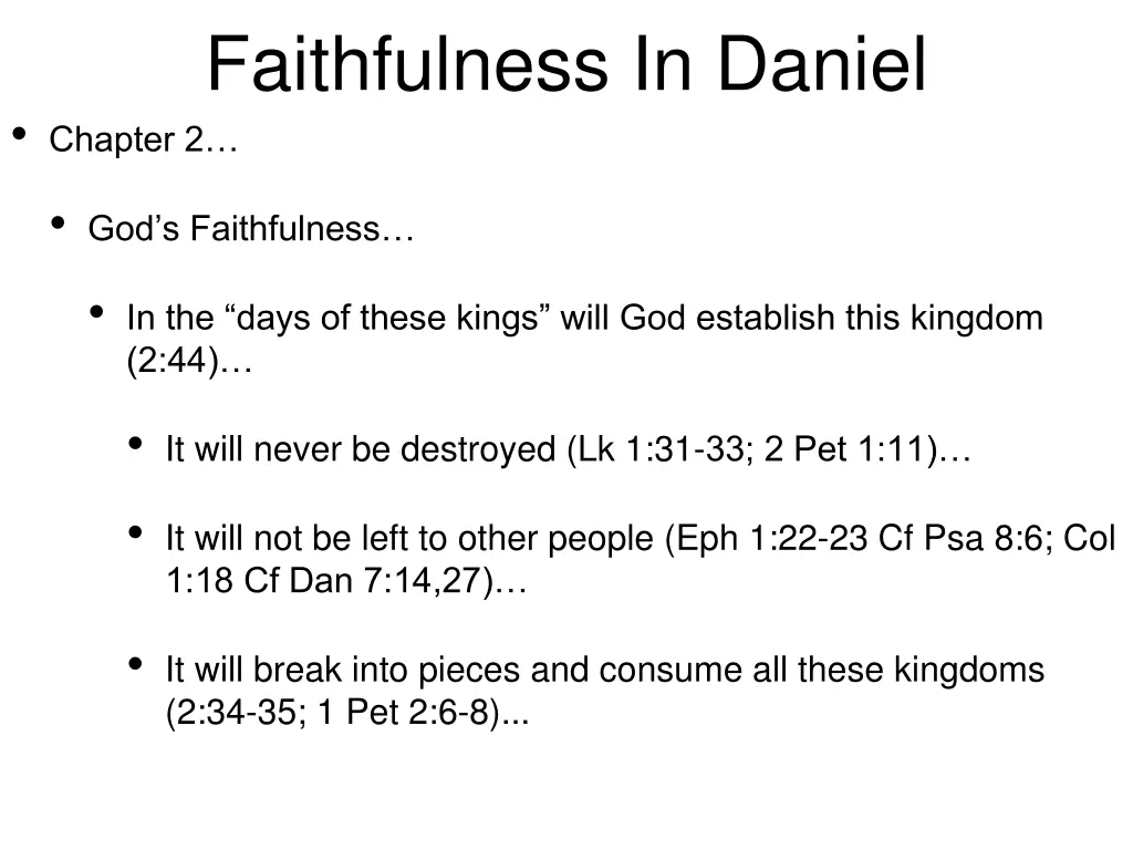 faithfulness in daniel chapter 2 3