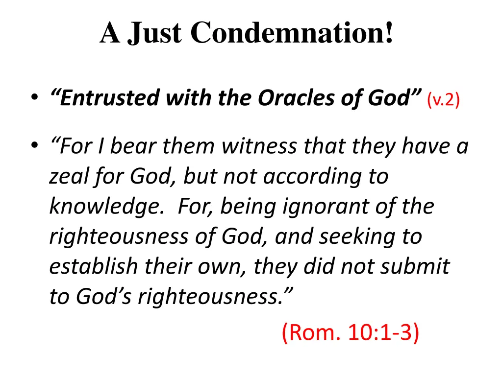 a just condemnation 1