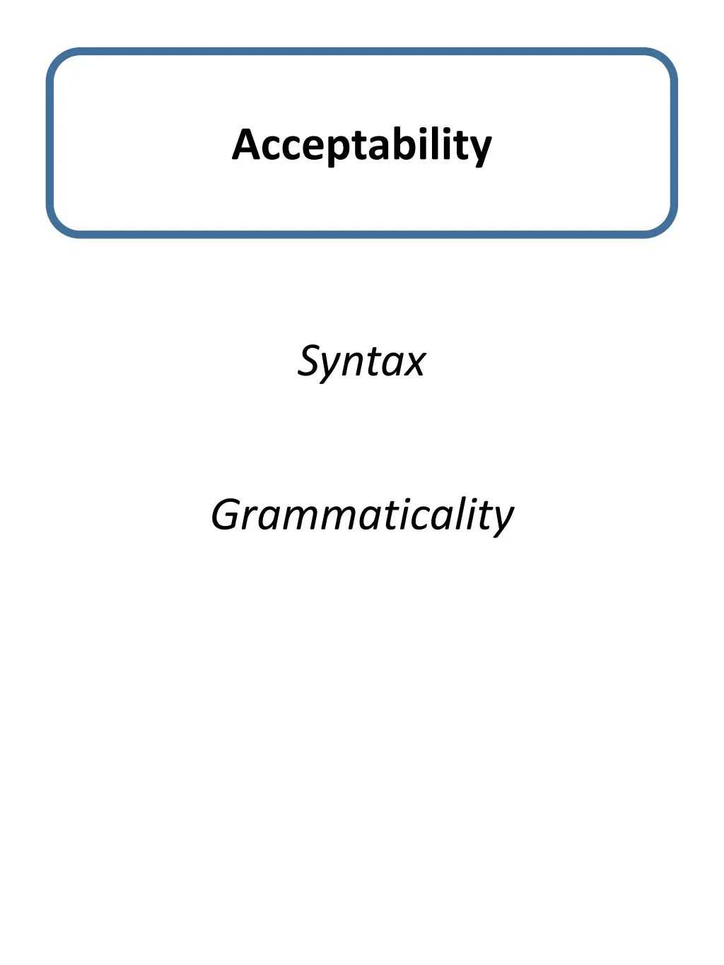 acceptability