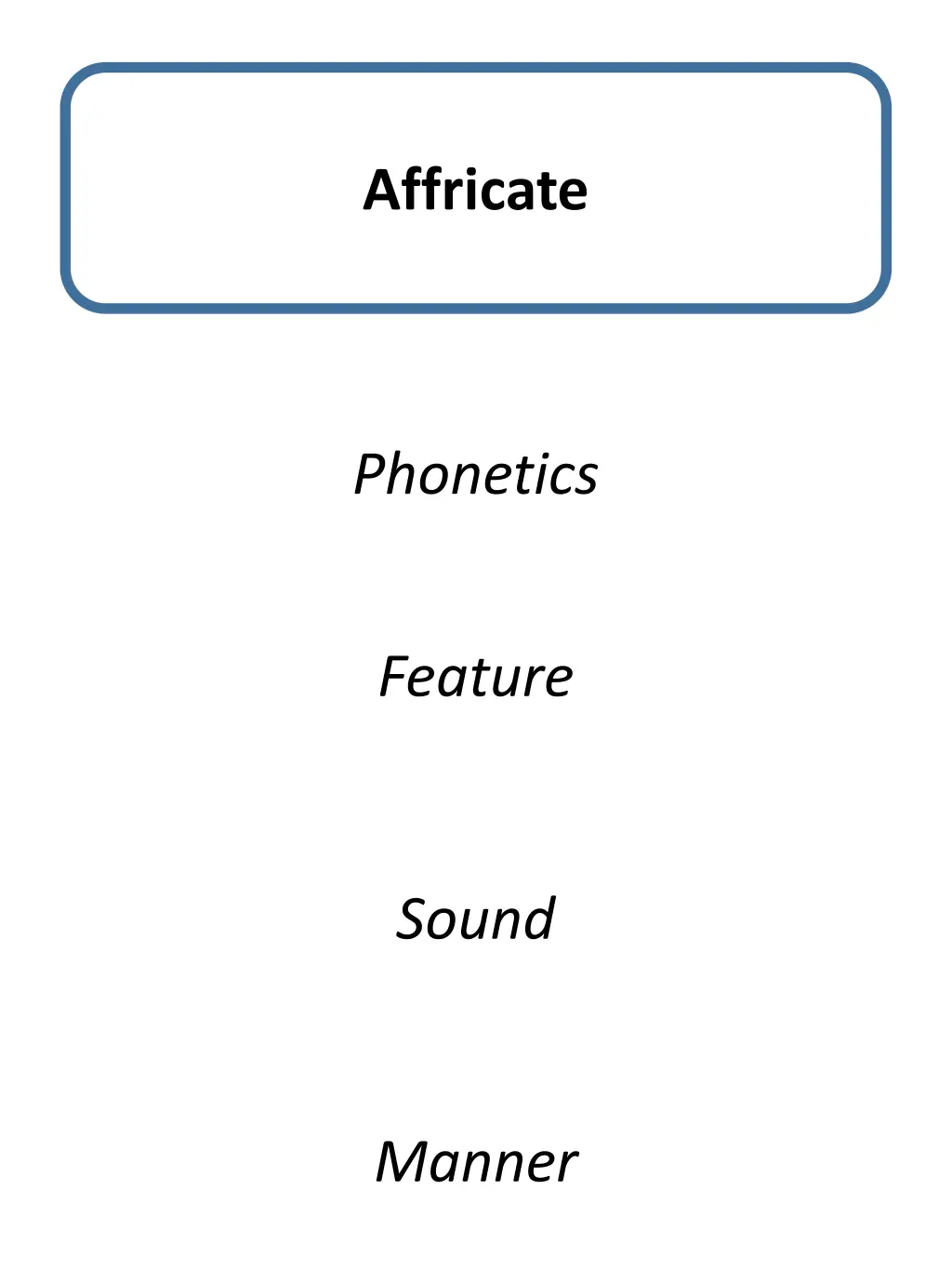 affricate