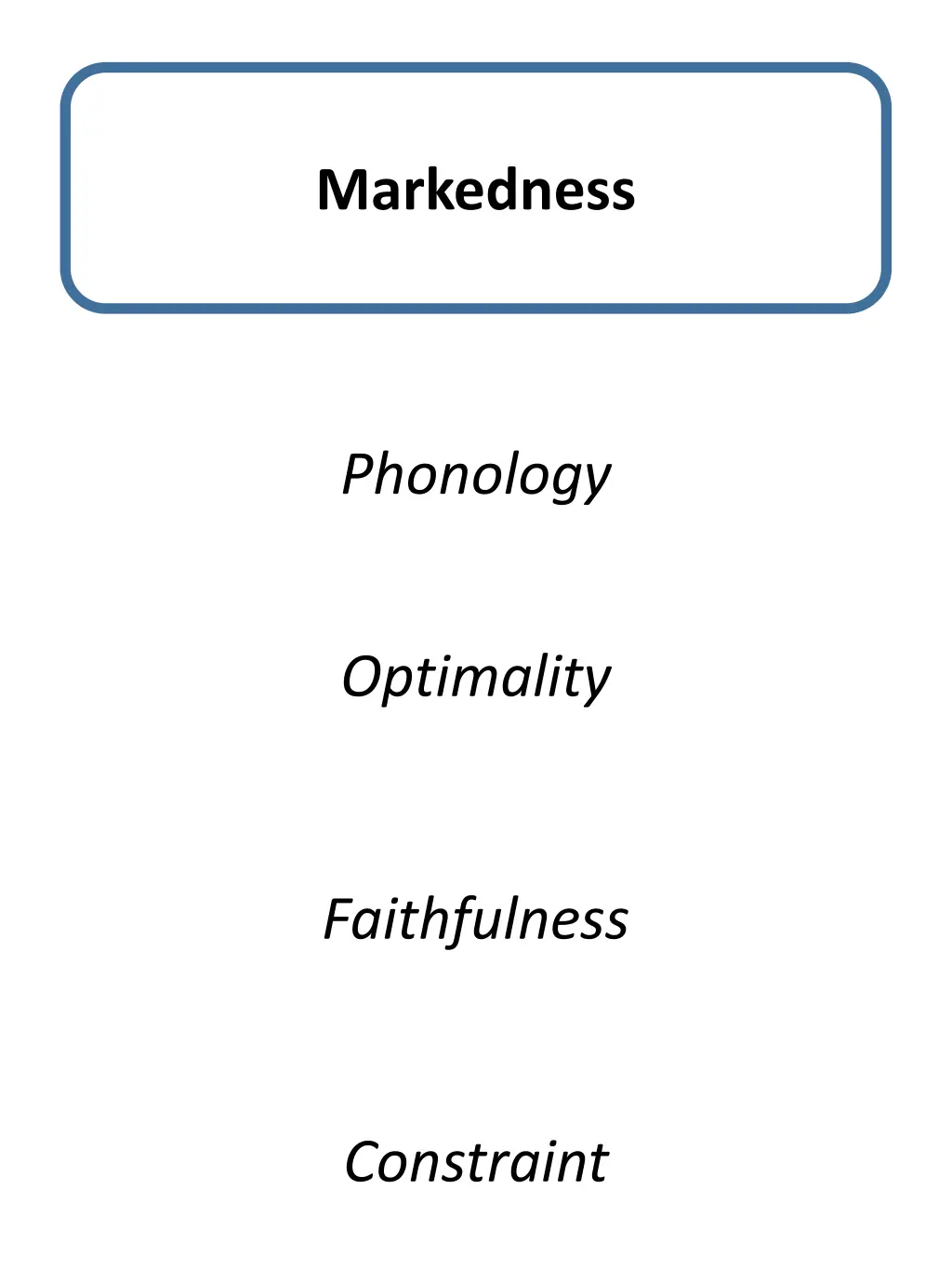 markedness