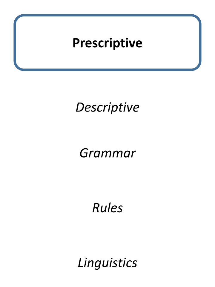 prescriptive