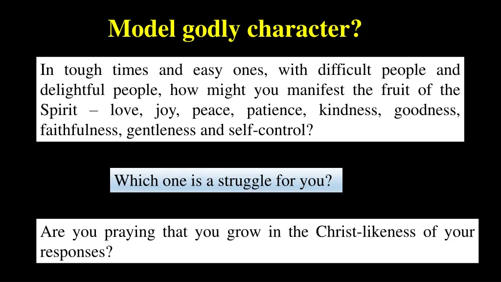 model godly character 1