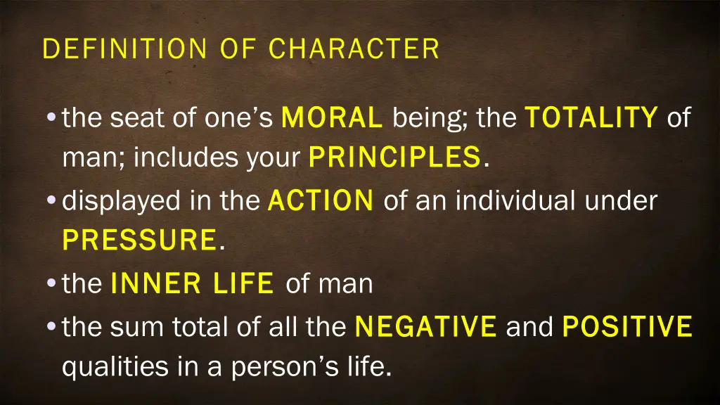 definition of character