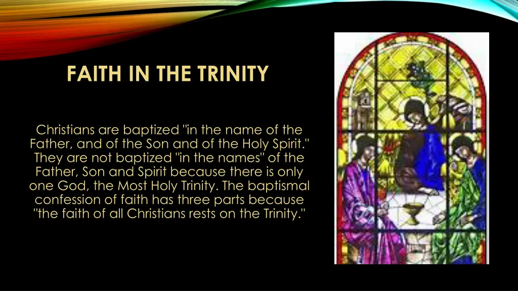 faith in the trinity