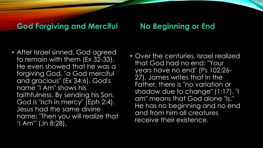 god forgiving and merciful