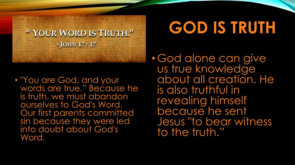 god is truth