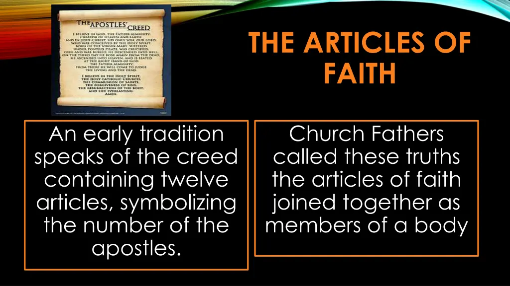 the articles of faith