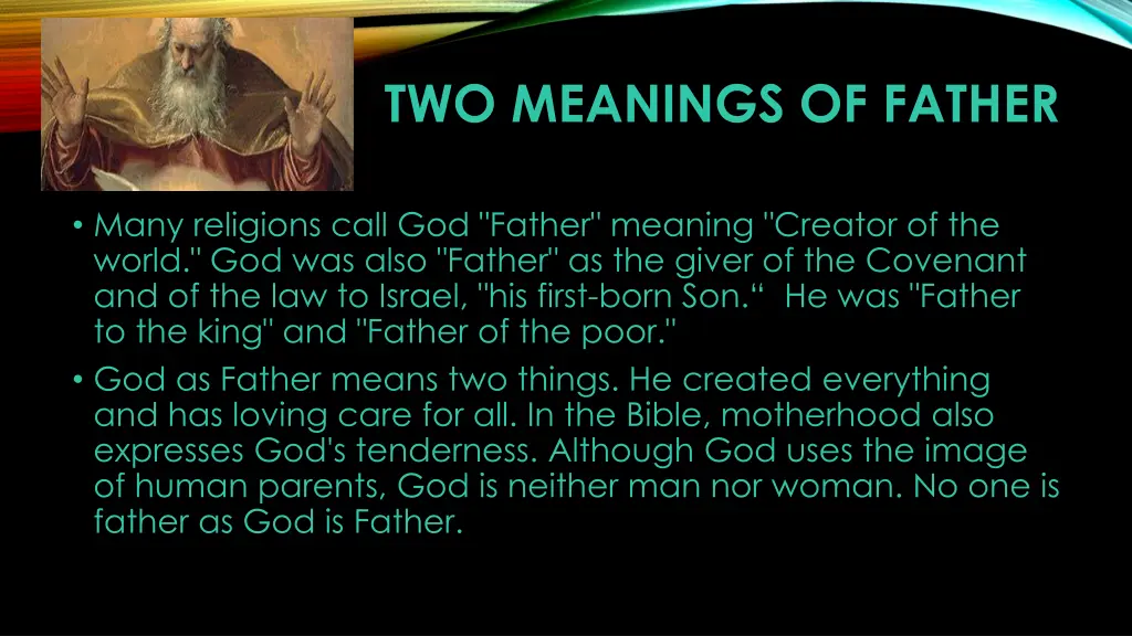 two meanings of father