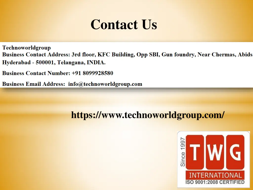 contact us