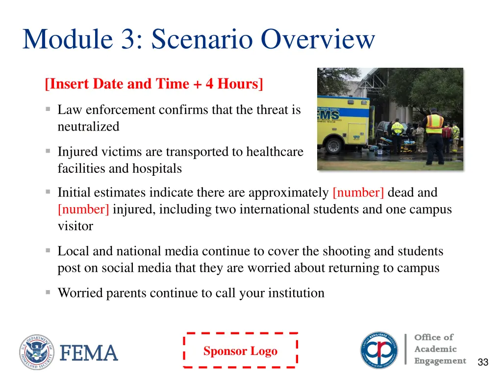 module 3 scenario overview