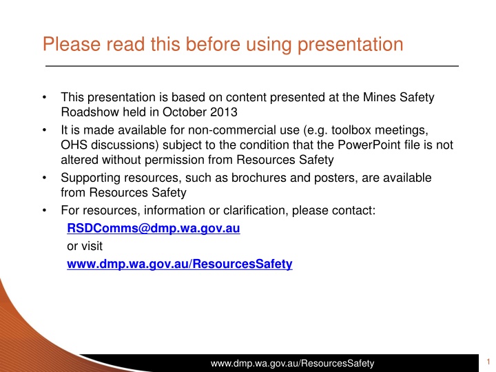 please read this before using presentation