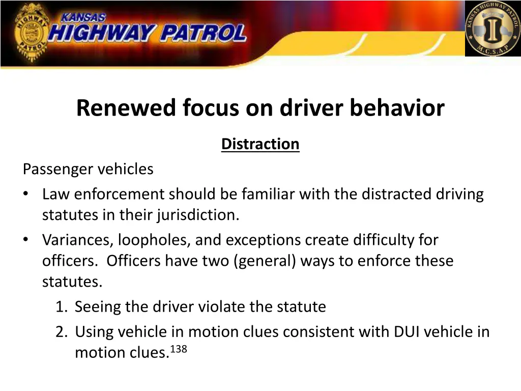 renewed focus on driver behavior 6