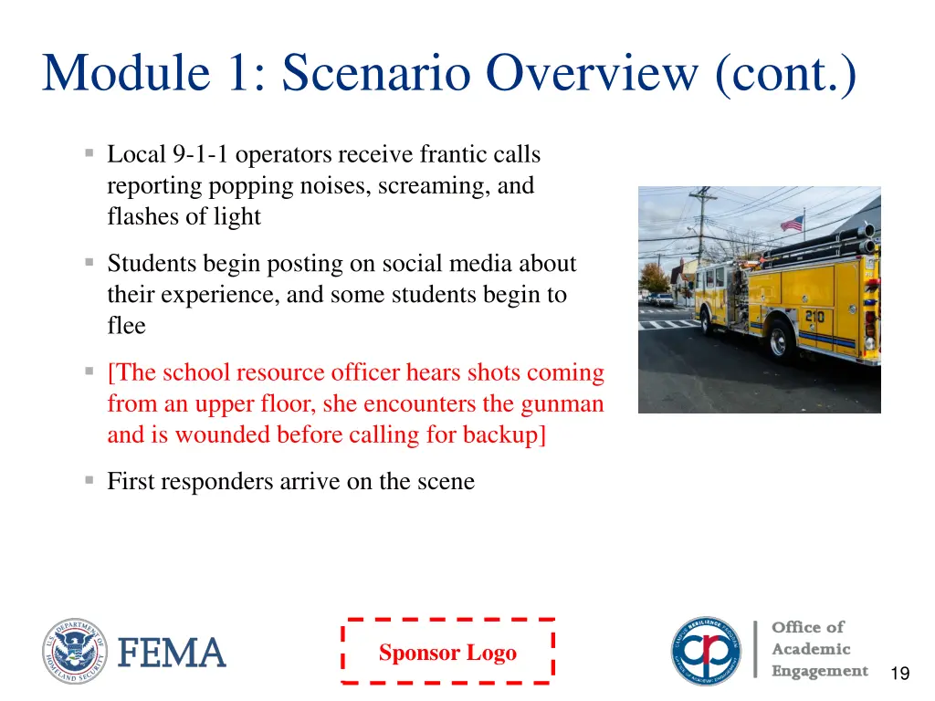 module 1 scenario overview cont