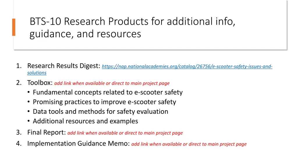 bts 10 research products for additional info