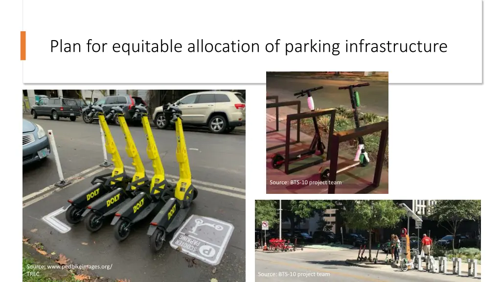 plan for equitable allocation of parking