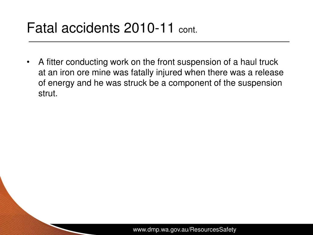 fatal accidents 2010 11 cont 1