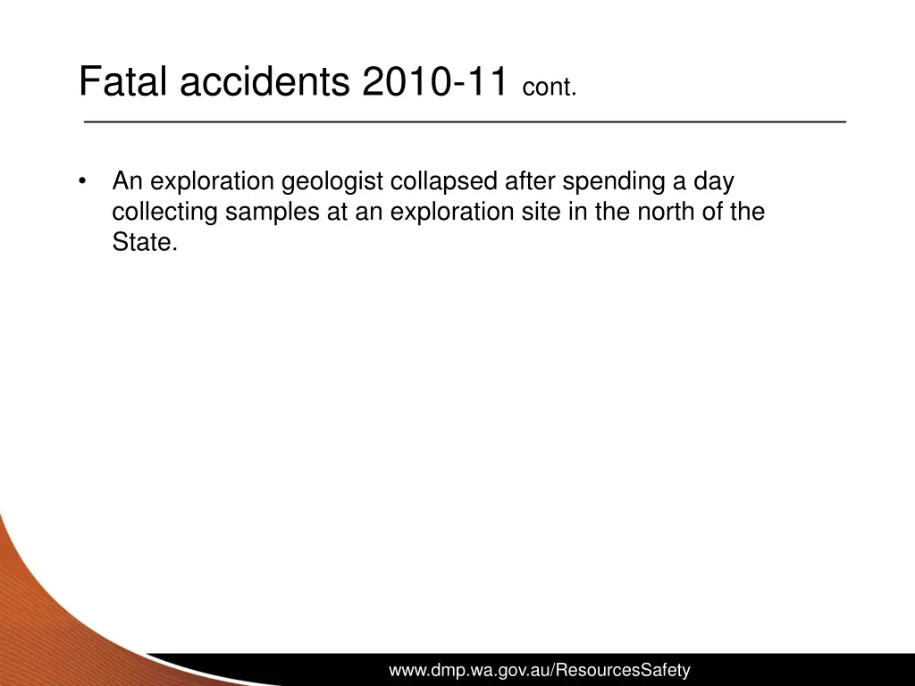 fatal accidents 2010 11 cont 2