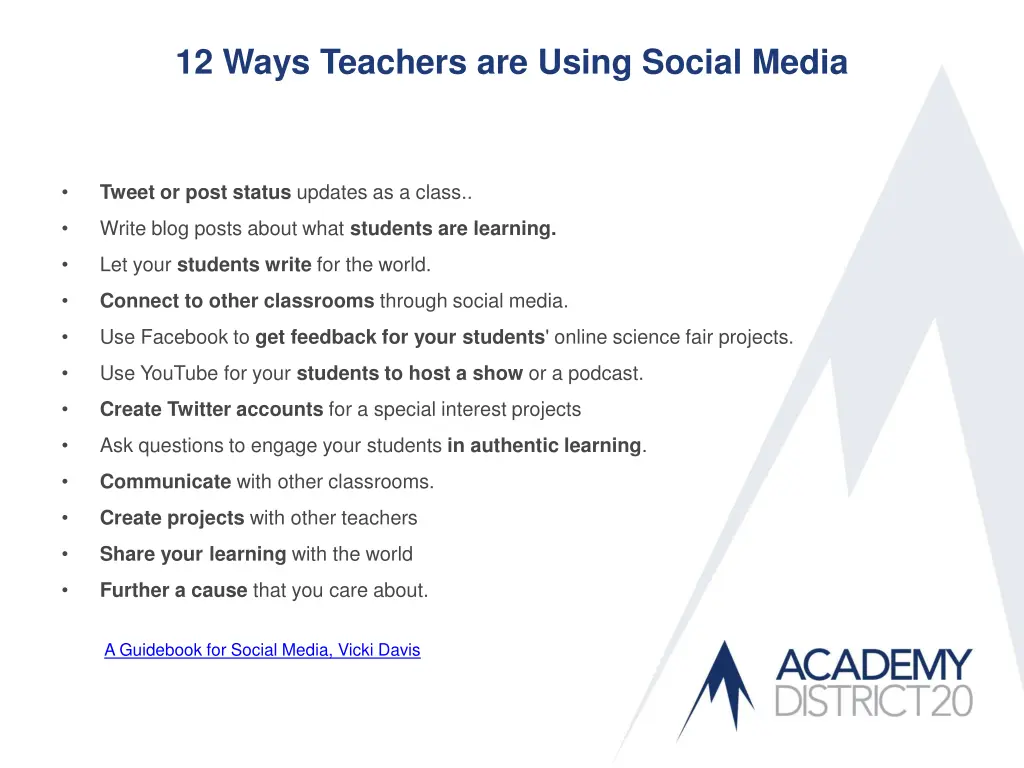 12 ways teachers are using social media