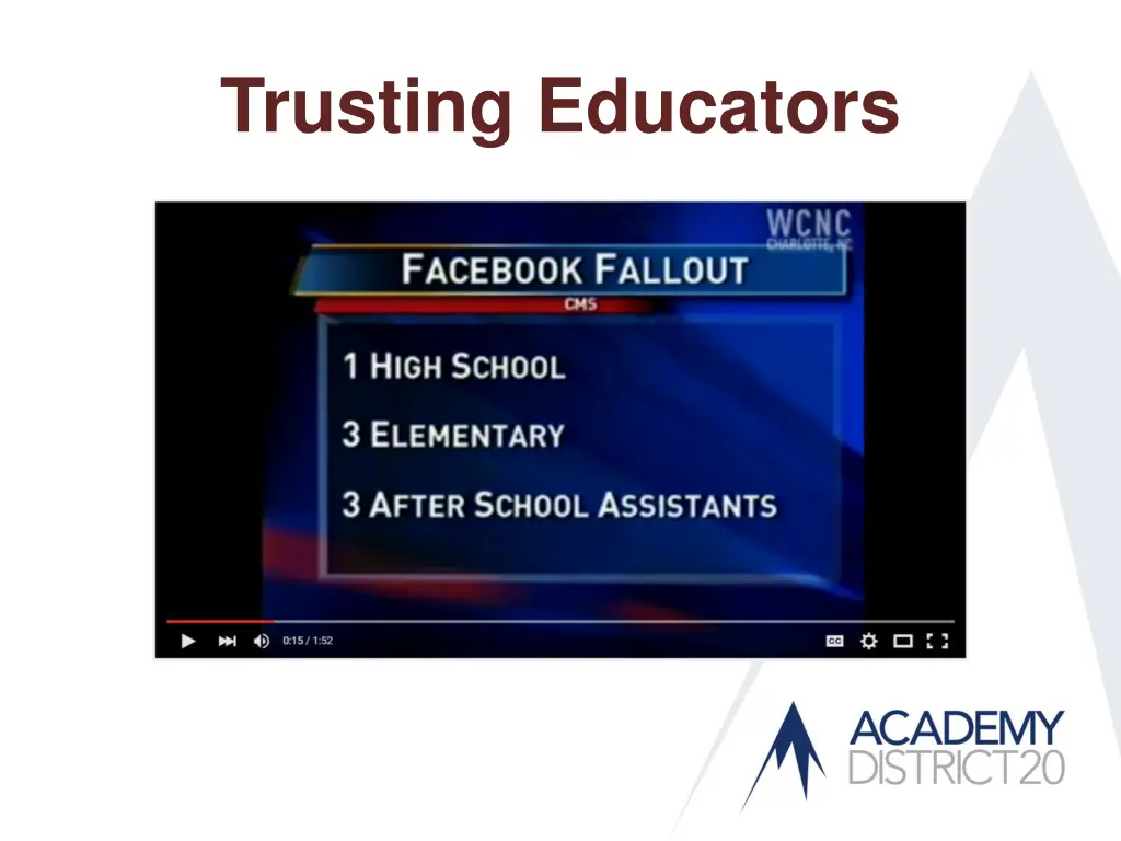 trusting educators