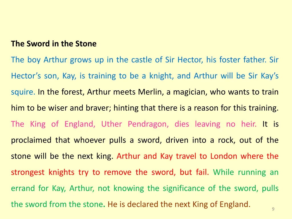 the sword in the stone