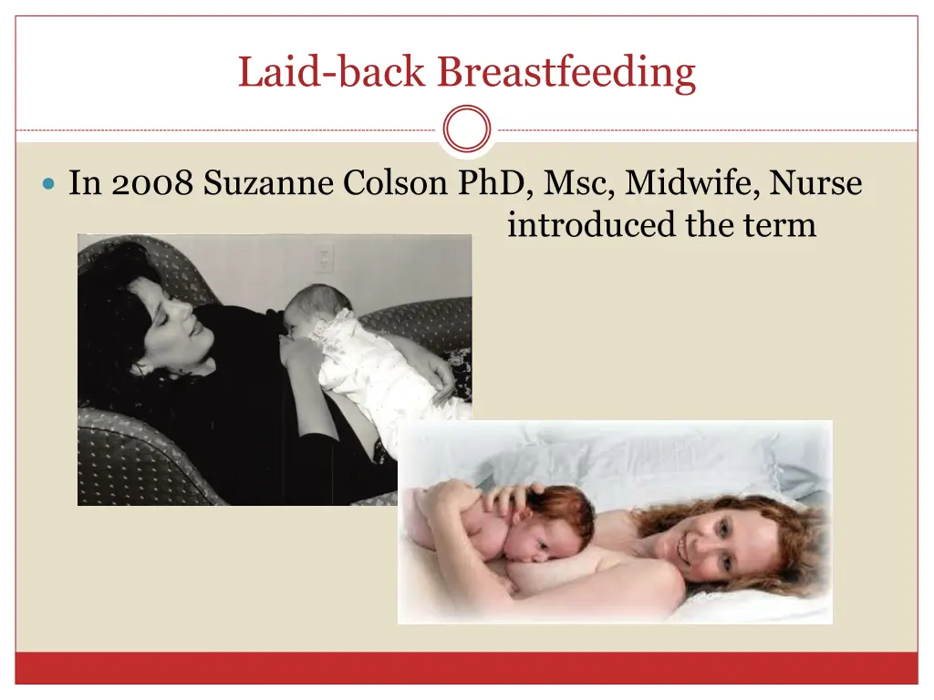 laid back breastfeeding