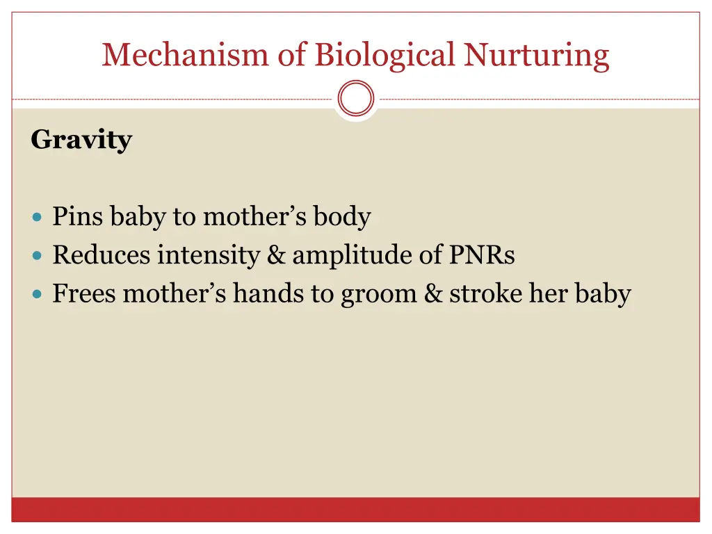 mechanism of biological nurturing 1