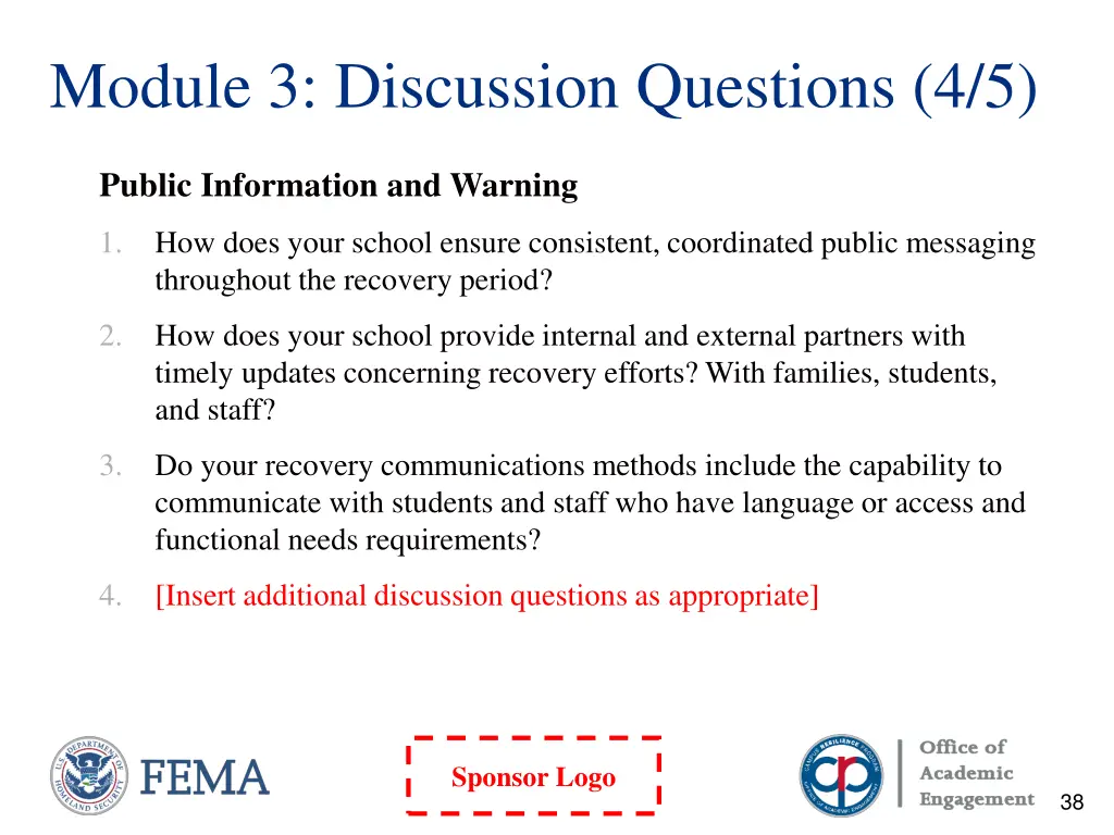 module 3 discussion questions 4 5