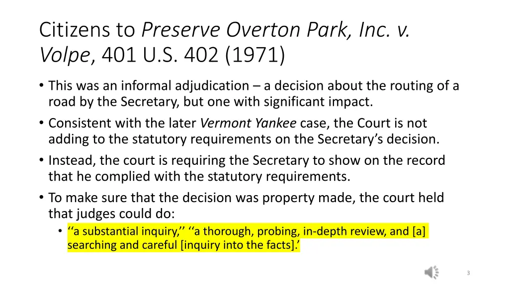 citizens to preserve overton park inc v volpe