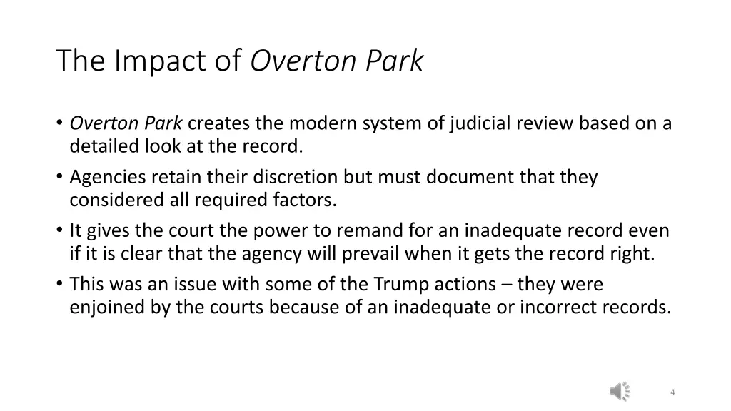 the impact of overton park