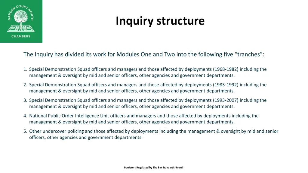 inquiry structure