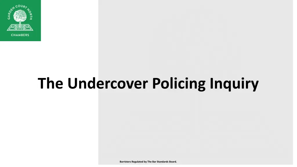 the undercover policing inquiry