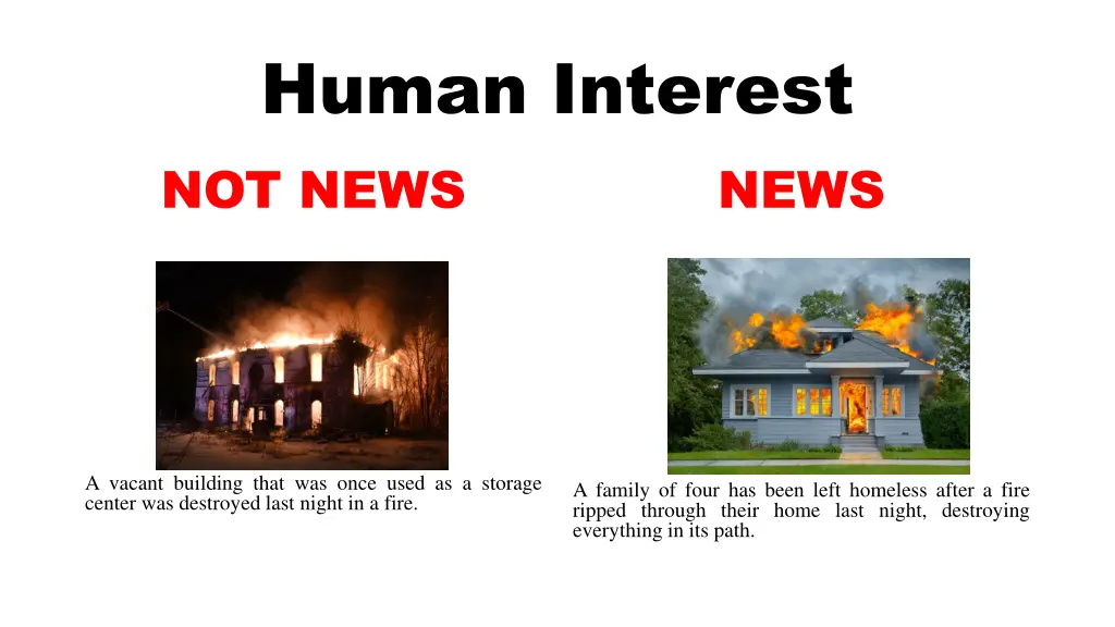 human interest not news